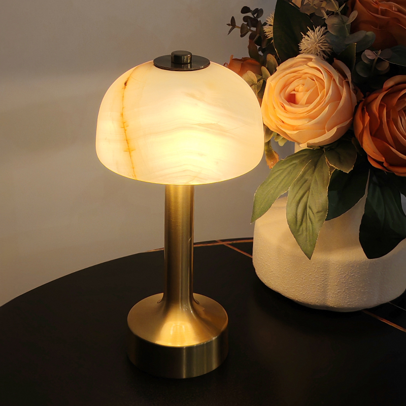NF13S5 Aluminum Stone Table Lamp 