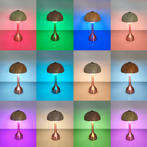 NF21S1 Aluminum Stone Table Lamp