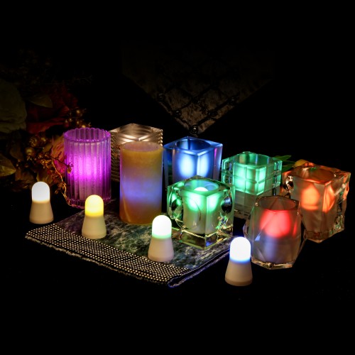 12S Rechargeable Candle tealight with charging base
